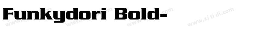 Funkydori Bold字体转换